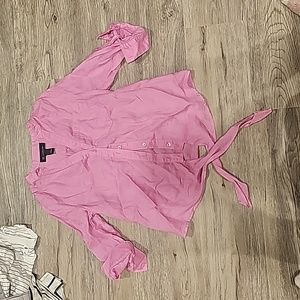 Pink button up
